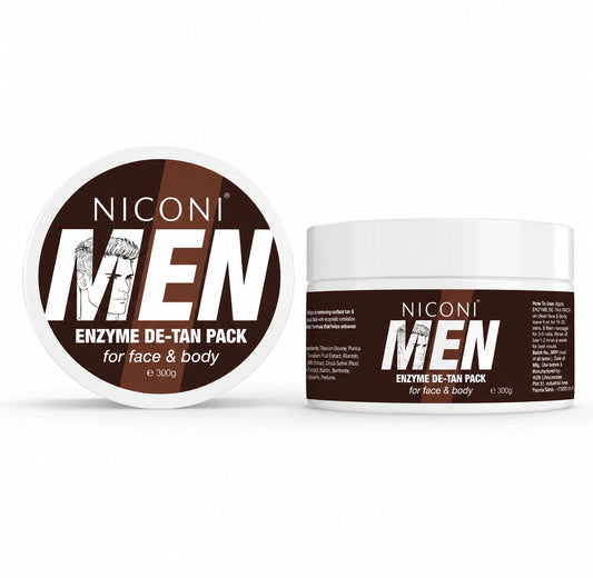 Niconi Men Enzyme De-Tan Pack For Face & Body